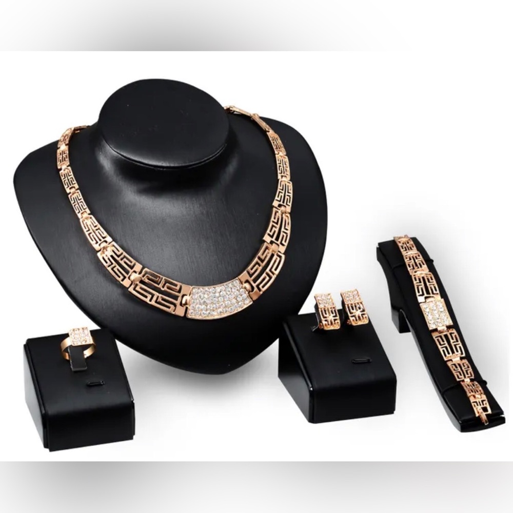 gold plated jewelry set